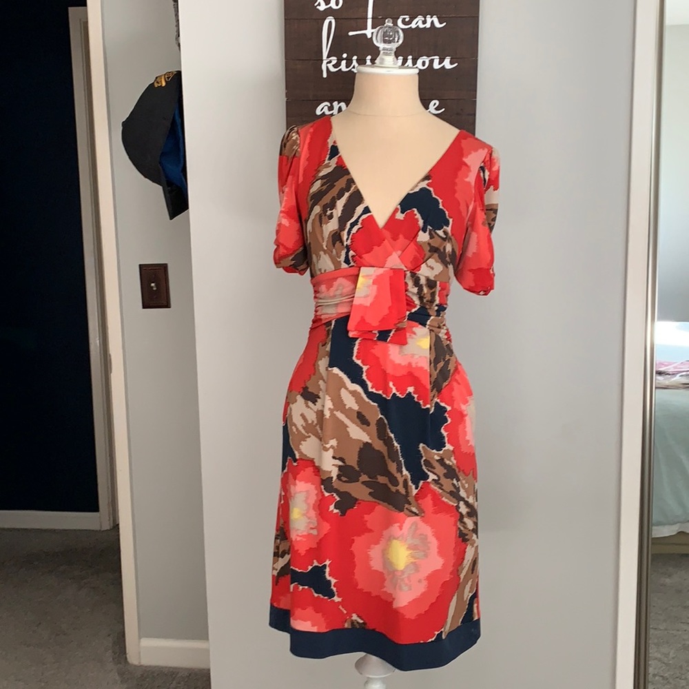 Max and Cleo dress.. Multi color. Has pockets